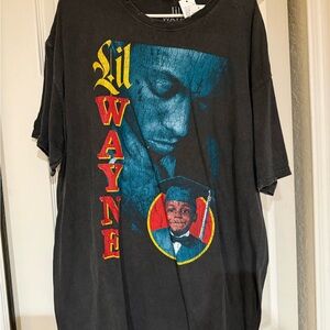 Urban Outfitters Lil Wayne Graphic Tee - Black